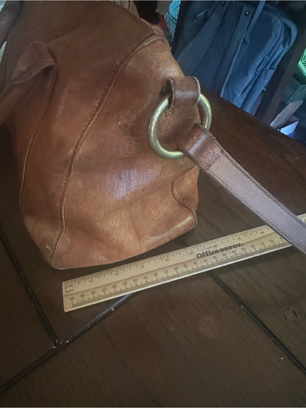 Madewell Brown Leather Satchel Crossbody Bag - Picture 12 of 12